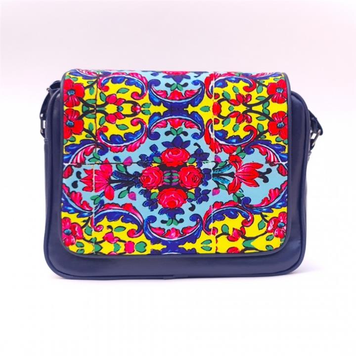 کیف دوشی چرم و مخمل بهار کد CA 010